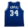 Autographed/Signed Shaquille Shaq O'Neal Los Angeles LA Retro Blue Basketball Jersey Beckett BAS COA by Hall of Fame Sports Memorabilia