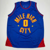 Autographed/Signed Christian Braun Denver Royal Blue Basketball Jersey JSA COA by Hall of Fame Sports Memorabilia