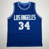 Autographed/Signed Shaquille Shaq O'Neal Los Angeles LA Retro Blue Basketball Jersey Beckett BAS COA by Hall of Fame Sports Memorabilia