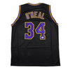 Autographed/Signed Shaquille Shaq O'Neal Los Angeles LA Black Basketball Jersey Beckett BAS COA by Hall of Fame Sports Memorabilia