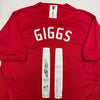 Autographed/Signed Ryan Giggs Manchester United Red Soccer Jersey Beckett BAS COA by Hall of Fame Sports Memorabilia