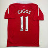 Autographed/Signed Ryan Giggs Manchester United Red Soccer Jersey Beckett BAS COA by Hall of Fame Sports Memorabilia