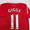 Autographed/Signed Ryan Giggs Manchester United Red Soccer Jersey Beckett BAS COA by Hall of Fame Sports Memorabilia