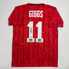 Autographed/Signed Ryan Giggs Manchester United Red Soccer Jersey Beckett BAS COA by Hall of Fame Sports Memorabilia