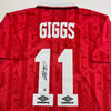 Autographed/Signed Ryan Giggs Manchester United Red Soccer Jersey Beckett BAS COA by Hall of Fame Sports Memorabilia