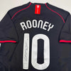 Autographed/Signed Wayne Rooney Manchester United Black 2008 Champions League Final Soccer Jersey Beckett BAS COA by Hall of Fame Sports Memorabilia
