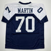 Autographed/Signed Zack Martin Dallas Thanksgiving Day Football Jersey Beckett BAS COA