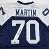 Autographed/Signed Zack Martin Dallas Thanksgiving Day Football Jersey Beckett BAS COA