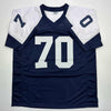 Autographed/Signed Zack Martin Dallas Thanksgiving Day Football Jersey Beckett BAS COA