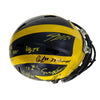 Autographed/Signed 2023 Michigan Wolverines Full-Size Speed Helmet Team-Signed by (17) with J.J. McCarthy, Blake Corum, Roman Wilson, Colston Loveland Beckett BAS COA