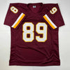 Autographed/Signed Santana Moss Washington Burgundy Football Jersey JSA COA by Hall of Fame Sports Memorabilia