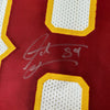 Autographed/Signed Santana Moss Washington White Football Jersey JSA COA