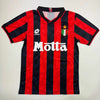 Autographed/Signed Paolo Maldini AC Milan Black/Red Soccer Futbol Jersey Beckett BAS COA by Hall of Fame Sports Memorabilia