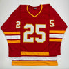Autographed/Signed Joe Nieuwendyk Calgary Red Hockey Jersey JSA COA by Hall of Fame Sports Memorabilia