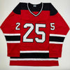 Autographed/Signed Joe Nieuwendyk New Jersey Red Hockey Jersey JSA COA