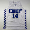 Autographed/Signed Tyler Herro Kentucky White College Basketball Jersey Beckett BAS COA