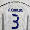 Autographed/Signed Roberto Carlos Real Madrid White Soccer Jersey Beckett BAS COA by Hall of Fame Sports Memorabilia