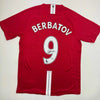 Autographed/Signed DImitar Berbatov Manchester United Red Soccer Jersey Beckett BAS COA by Hall of Fame Sports Memorabilia