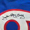 Autographed/Signed Julius Erving Dr. J Philadelphia Blue Basketball Jersey JSA COA