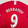 Autographed/Signed DImitar Berbatov Manchester United Red Soccer Jersey Beckett BAS COA by Hall of Fame Sports Memorabilia