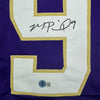 Autographed/Signed Michael Penix Jr. Washington Huskies Purple College Football Jersey Beckett BAS COA