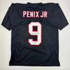 Autographed/Signed Michael Penix Jr. Atlanta Black Football Jersey Beckett BAS COA