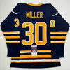 Autographed/Signed Ryan Miller Buffalo Blue Hockey Jersey JSA COA by Hall of Fame Sports Memorabilia