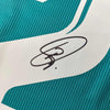 Autographed/Signed Vini Vinicius Jr. Real Madrid Teal Soccer Jersey Beckett BAS COA
