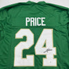 Autographed/Signed JaDarian Price Notre Dame Green College Football Jersey JSA COA by Hall of Fame Sports Memorabilia