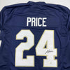 Autographed/Signed JaDarian Price Notre Dame Blue College Football Jersey JSA COA by Hall of Fame Sports Memorabilia