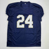 Autographed/Signed JaDarian Price Notre Dame Blue College Football Jersey JSA COA by Hall of Fame Sports Memorabilia