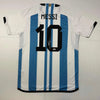 Autographed/Signed Lionel Leo Messi Argentina Blue/White Soccer Jersey Beckett BAS COA/LOA by Hall of Fame Sports Memorabilia