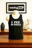 I Pee In Pools Funny Summer Humor Graphic Tee Shirt by MyWackyTees