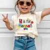 Custom Kids Name Back To School Shirt by EnjoyMyDesign LLC