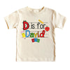 Custom Kids Name Back To School Shirt by EnjoyMyDesign LLC