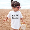 Custom Kids Notebook Name Back To School Shirt by EnjoyMyDesign LLC