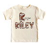 Custom Kids Name Football Shirt by EnjoyMyDesign LLC