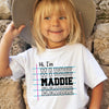 Custom Kids Name Notebook Shirt by EnjoyMyDesign LLC