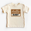 Hello My Name Is Custom Kids Name Shirt by EnjoyMyDesign LLC
