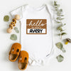Hello My Name Is Custom Kids Name Shirt by EnjoyMyDesign LLC