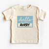 Hello My Name Is Custom Kids Shirt by EnjoyMyDesign LLC
