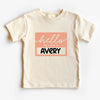 Hello My Name Is Custom Kids Shirt by EnjoyMyDesign LLC