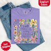 I Will Praise Him in Every Season Comfort Colors Tee – Christian Floral Cross Shirt by Adorb Custom Tees