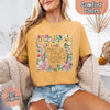 I Will Praise Him in Every Season Comfort Colors Tee – Christian Floral Cross Shirt by Adorb Custom Tees