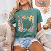 I Will Praise Him in Every Season Comfort Colors Tee – Christian Floral Cross Shirt by Adorb Custom Tees