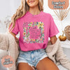 I Will Praise Him in Every Season Comfort Colors Tee – Christian Floral Cross Shirt by Adorb Custom Tees
