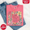 I Will Praise Him in Every Season Comfort Colors Tee – Christian Floral Cross Shirt by Adorb Custom Tees