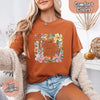 I Will Praise Him in Every Season Comfort Colors Tee – Christian Floral Cross Shirt by Adorb Custom Tees