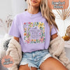 I Will Praise Him in Every Season Comfort Colors Tee – Christian Floral Cross Shirt by Adorb Custom Tees