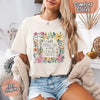 I Will Praise Him in Every Season Comfort Colors Tee – Christian Floral Cross Shirt by Adorb Custom Tees